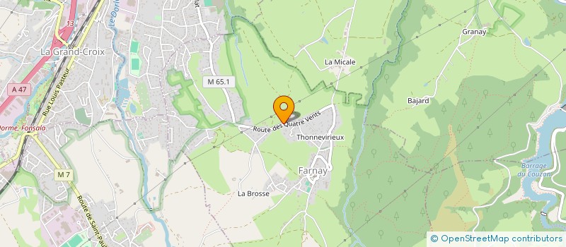 localisation de l'entreprise MONSIEUR BAPTISTE FOND  FARNAY