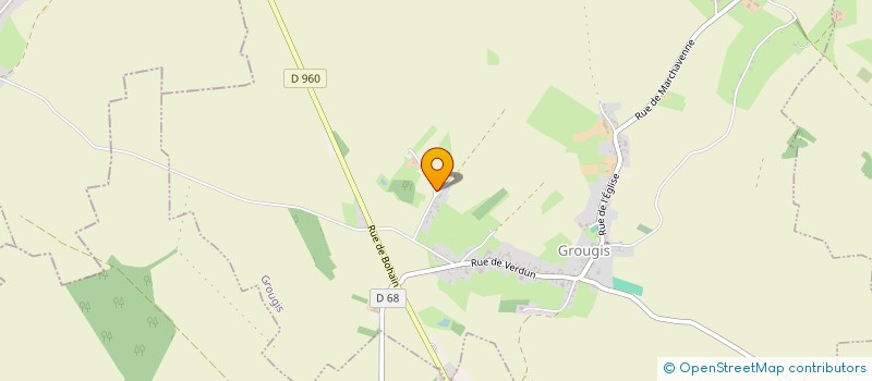 localisation de l'entreprise MONSIEUR BAPTISTE FONTAINE  GROUGIS