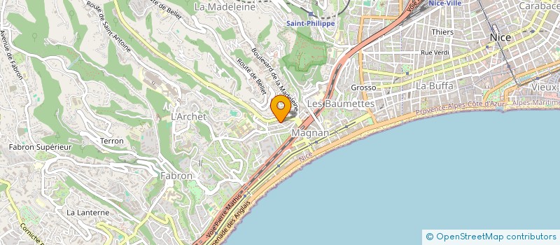 localisation de l'entreprise MONSIEUR BAPTISTE FONTANA--MELKONIAN  NICE