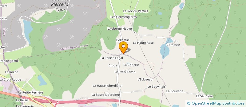 localisation de l'entreprise MONSIEUR BAPTISTE FOUCAULT  SAINT-PIERRE-LA-COUR