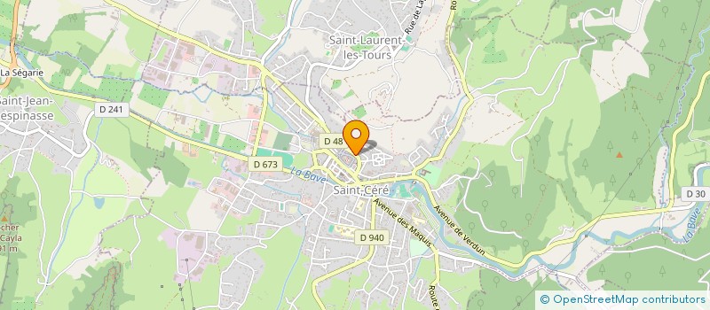 localisation de l'entreprise MONSIEUR BAPTISTE FOULHAC  SAINT-CERE