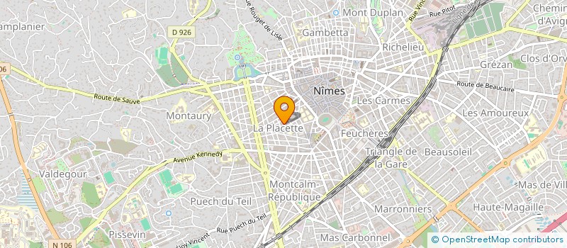 localisation de l'entreprise MONSIEUR BAPTISTE FRAMERY  NIMES