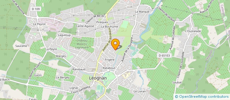 localisation de l'entreprise MONSIEUR BAPTISTE FRICAUD-CHAGNAUD  LEOGNAN