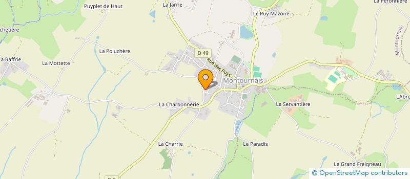 localisation de l'entreprise MONSIEUR BAPTISTE GABARD  MONTOURNAIS