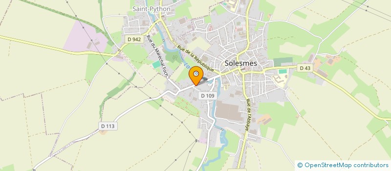 localisation de l'entreprise MONSIEUR BAPTISTE GABEZ  SOLESMES