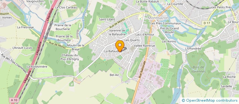 localisation de l'entreprise MONSIEUR BAPTISTE GAILLARD  MONTBAZON