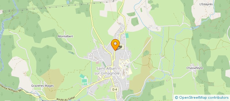 localisation de l'entreprise MONSIEUR BAPTISTE GARENNE  SAINT-ALBAN-SUR-LIMAGNOLE