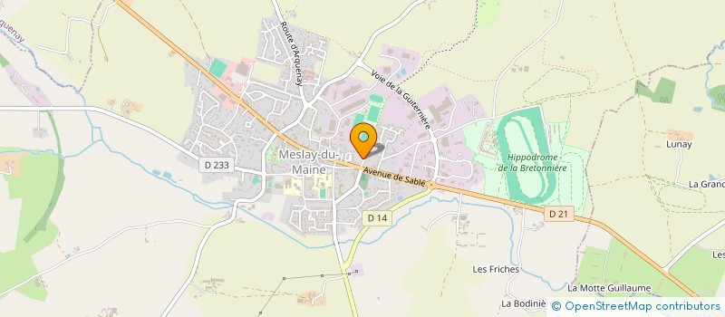 localisation de l'entreprise MONSIEUR BAPTISTE GARNIER  MESLAY-DU-MAINE