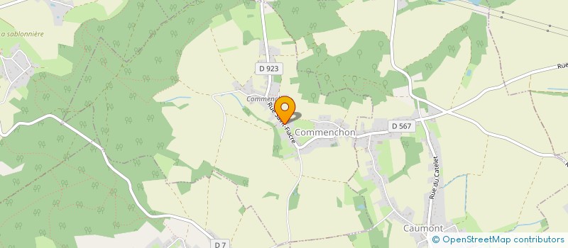 localisation de l'entreprise MONSIEUR BAPTISTE GAULET  COMMENCHON