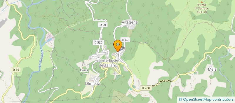 localisation de l'entreprise MONSIEUR BAPTISTE GIACOMONI  SAINTE-LUCIE-DE-TALLANO