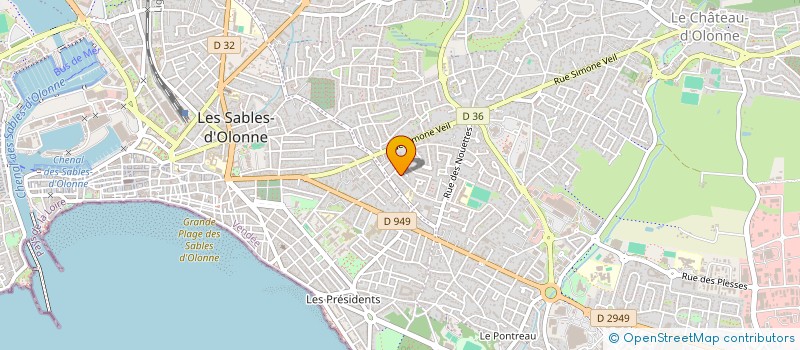 localisation de l'entreprise MONSIEUR BAPTISTE GILBERT à LES SABLES D'OLONNE