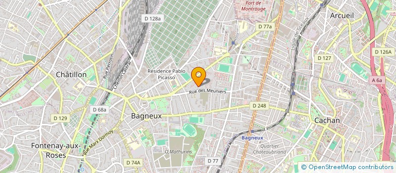 localisation de l'entreprise MONSIEUR BAPTISTE GILBERT à BAGNEUX