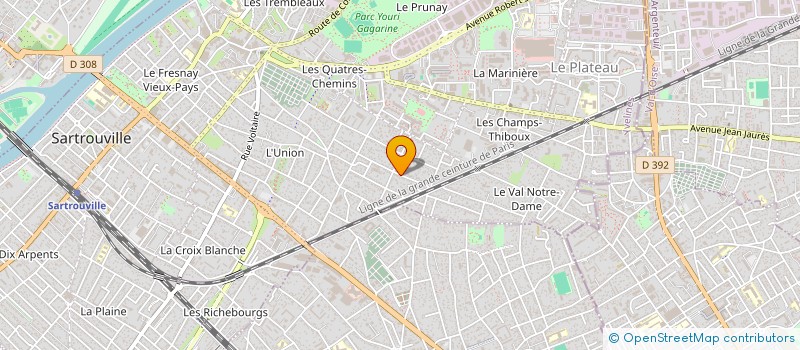 localisation de l'entreprise MONSIEUR BAPTISTE GILLES à SARTROUVILLE
