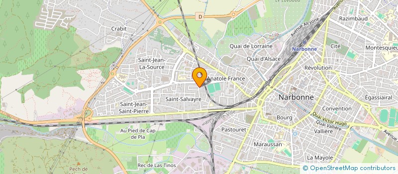 localisation de l'entreprise MONSIEUR BAPTISTE GODEFERT  NARBONNE