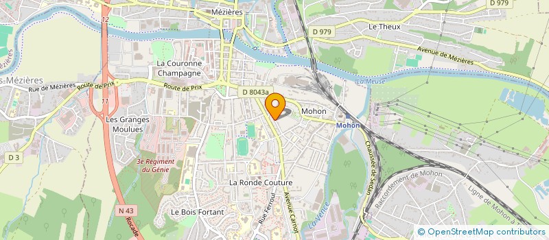 localisation de l'entreprise MONSIEUR BAPTISTE GODFROY à CHARLEVILLE-MEZIERES