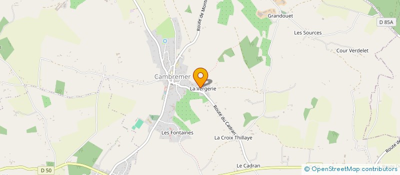 localisation de l'entreprise MONSIEUR BAPTISTE GOUDIER  CAMBREMER