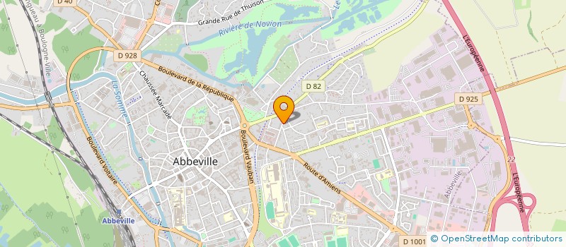 localisation de l'entreprise MONSIEUR BAPTISTE GOUIN à ABBEVILLE
