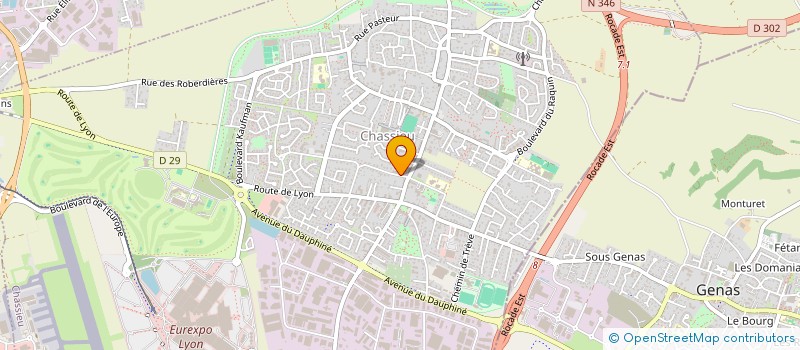 localisation de l'entreprise MONSIEUR BAPTISTE GRAS  CHASSIEU