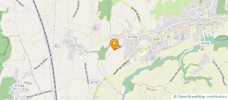 localisation de l'entreprise MONSIEUR BAPTISTE GRENIER  SAINT-DONAT-SUR-L'HERBASSE