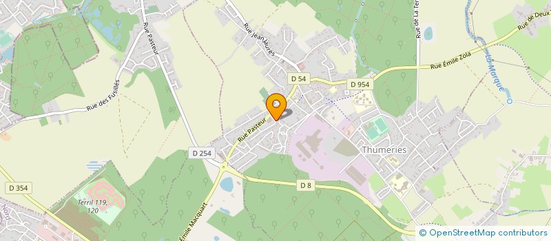 localisation de l'entreprise MONSIEUR BAPTISTE GRESSIER  THUMERIES