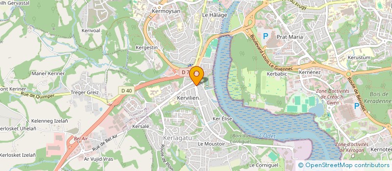 localisation de l'entreprise MONSIEUR BAPTISTE GUEDES-FICHANT  QUIMPER