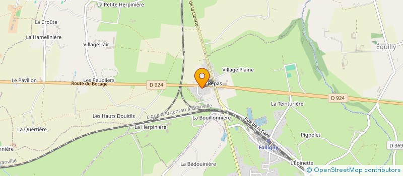 localisation de l'entreprise MONSIEUR BAPTISTE GUENON  SAINT-SAUVEUR-LA-POMMERAYE