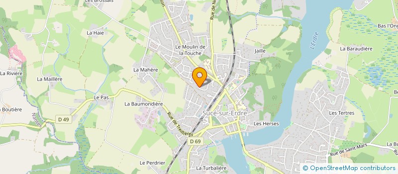 localisation de l'entreprise MONSIEUR BAPTISTE GUERAUD  SUCE-SUR-ERDRE