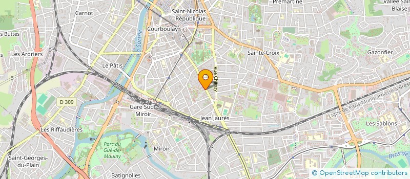 localisation de l'entreprise MONSIEUR BAPTISTE GUERET  LE MANS