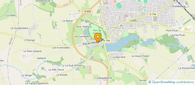 localisation de l'entreprise MONSIEUR BAPTISTE GUERRY  COMBOURG