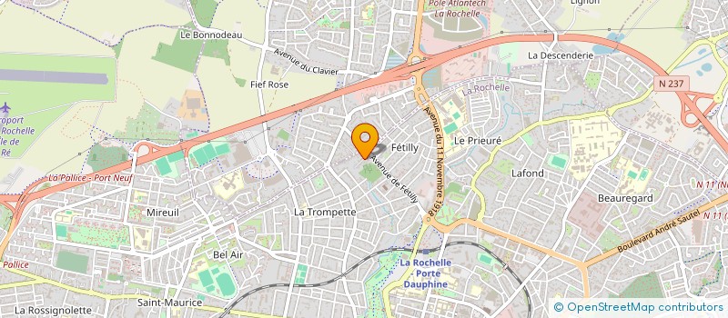 localisation de l'entreprise MONSIEUR BAPTISTE GUITTON  LA ROCHELLE