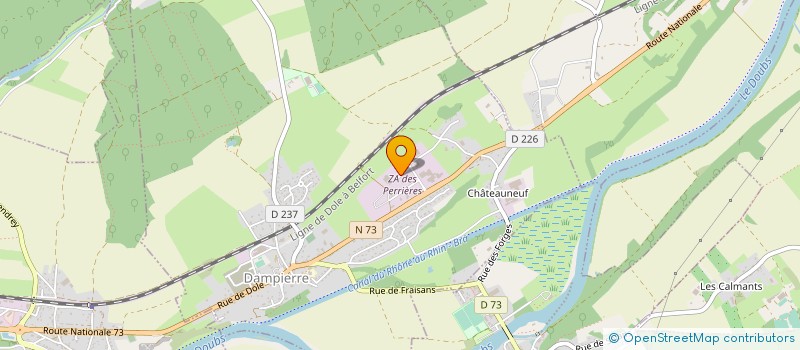 localisation de l'entreprise MONSIEUR BAPTISTE GUYOTTE à DAMPIERRE