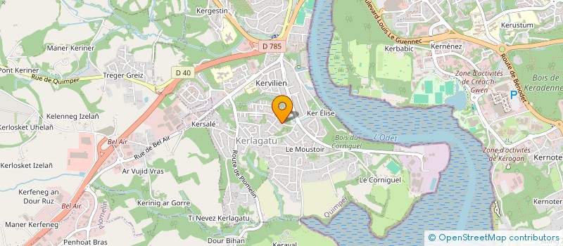 localisation de l'entreprise MONSIEUR BAPTISTE HAMON à QUIMPER