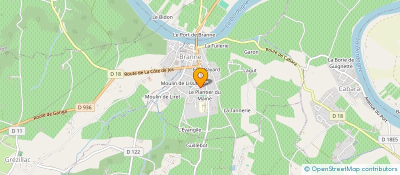 localisation de l'entreprise MONSIEUR BAPTISTE HANNEBICQUE  BRANNE