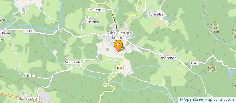 localisation de l'entreprise MONSIEUR BAPTISTE HARTMAN à SAINT-GEORGES-LA-POUGE