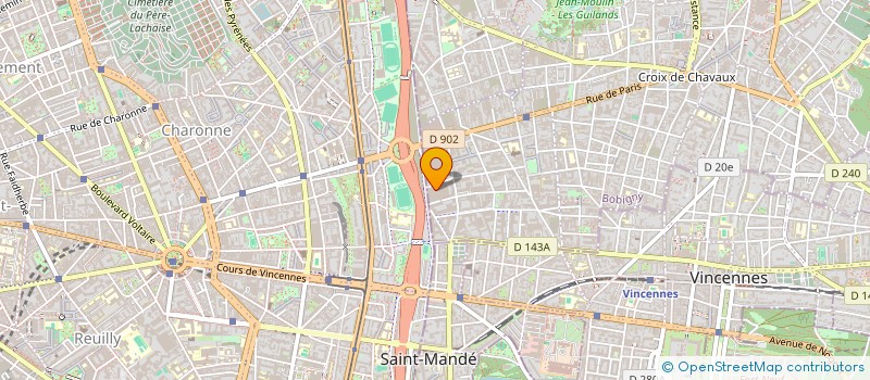 localisation de l'entreprise MONSIEUR BAPTISTE HEBERT à MONTREUIL