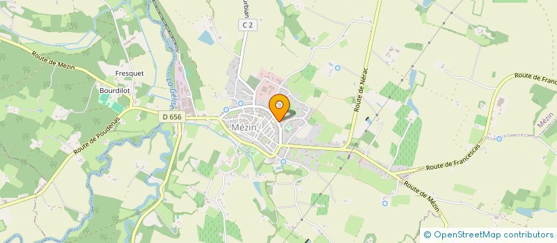 localisation de l'entreprise MONSIEUR BAPTISTE HENRY  MEZIN