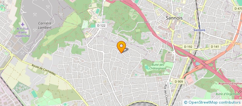 localisation de l'entreprise MONSIEUR BAPTISTE HERVE  ARGENTEUIL