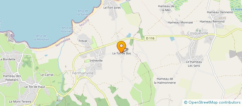 localisation de l'entreprise MONSIEUR BAPTISTE HOUYVET à FERMANVILLE