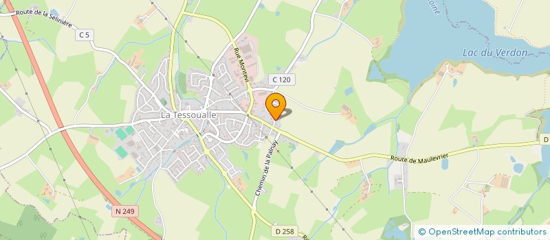 localisation de l'entreprise MONSIEUR BAPTISTE HULIN  LA TESSOUALLE