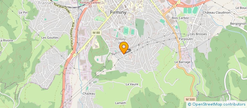 localisation de l'entreprise MONSIEUR BAPTISTE JEAN à FIRMINY