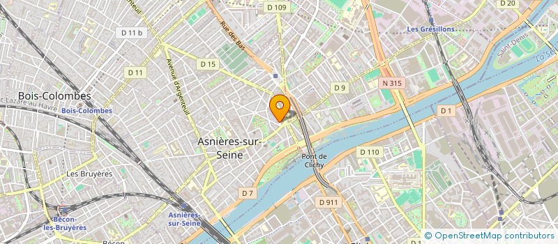 localisation de l'entreprise MONSIEUR BAPTISTE JEAN DANIEL PERRAUDIN  ASNIERES-SUR-SEINE