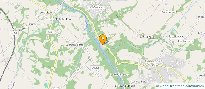 localisation de l'entreprise MONSIEUR BAPTISTE JEANROT à LE MENOUX