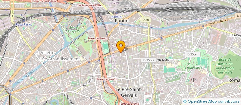 localisation de l'entreprise MONSIEUR BAPTISTE JOACHIM à PANTIN