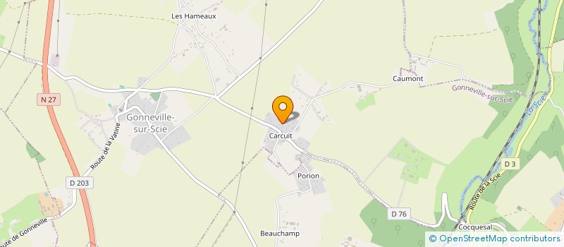 localisation de l'entreprise MONSIEUR BAPTISTE JOUEN  GONNEVILLE-SUR-SCIE