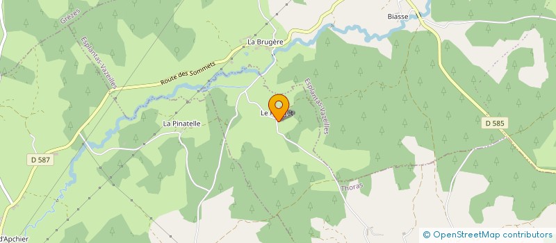 localisation de l'entreprise MONSIEUR BAPTISTE JULIEN  THORAS