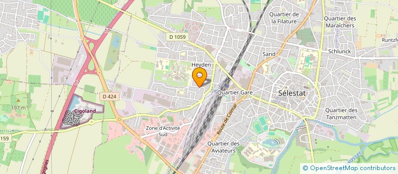 localisation de l'entreprise MONSIEUR BAPTISTE KIEMES  SELESTAT