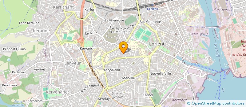 localisation de l'entreprise MONSIEUR BAPTISTE LAHEUGUERE LOUSTALET  LORIENT