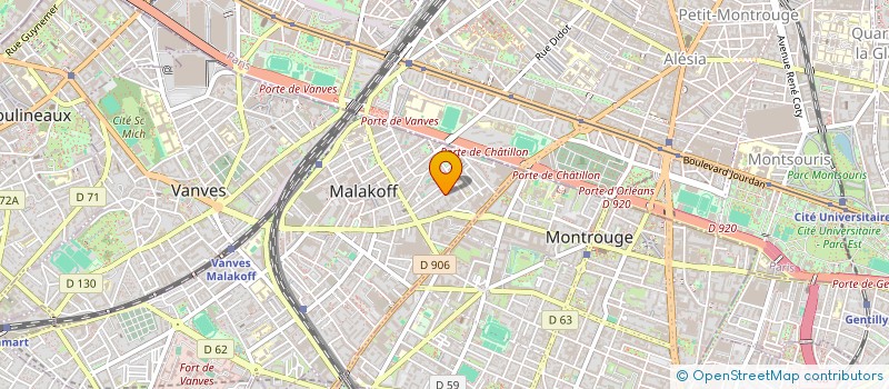 localisation de l'entreprise MONSIEUR BAPTISTE LAMY  MALAKOFF