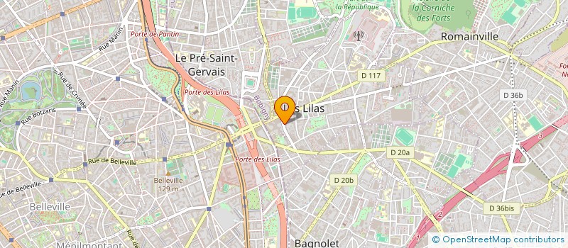 localisation de l'entreprise MONSIEUR BAPTISTE LARIVE à LES LILAS