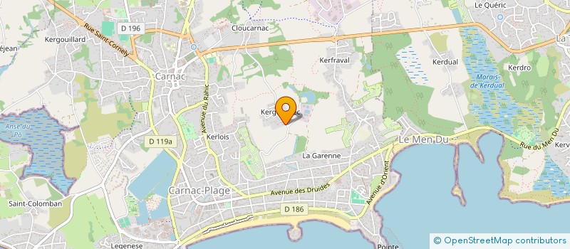 localisation de l'entreprise MONSIEUR BAPTISTE LAURENT  CARNAC